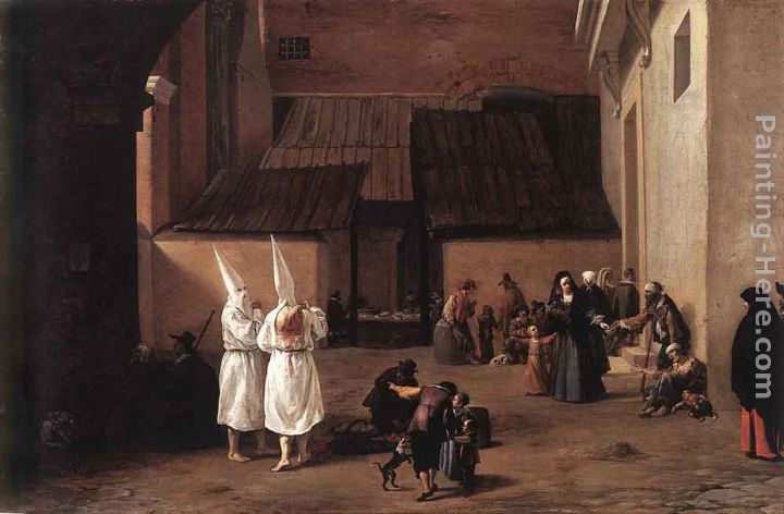 The Flagellants painting - Pieter van Laer The Flagellants art painting